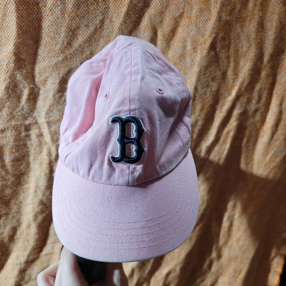 '47 Kids Pink Baseball Cap with Black Letter (Boston)